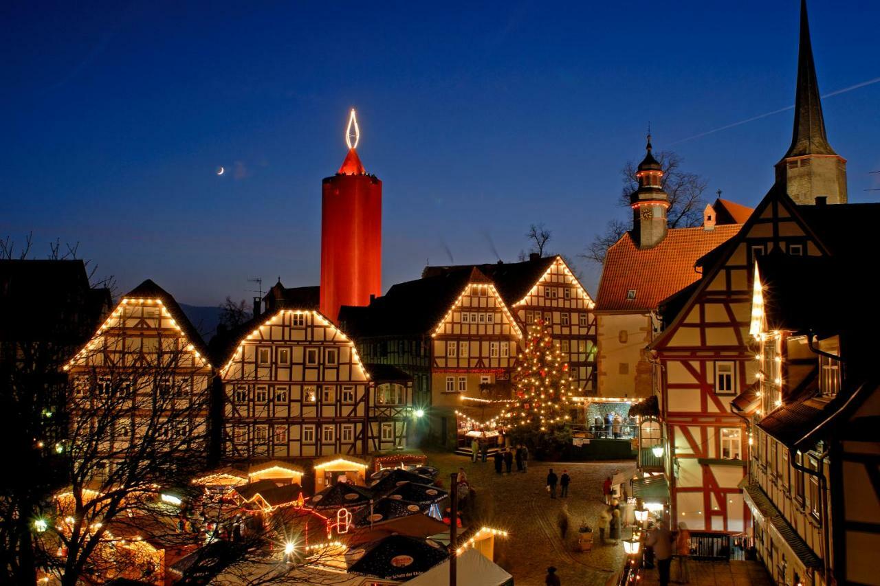 Ferienwohnung "Zur Ottoburg" In Schlitz Esterno foto
